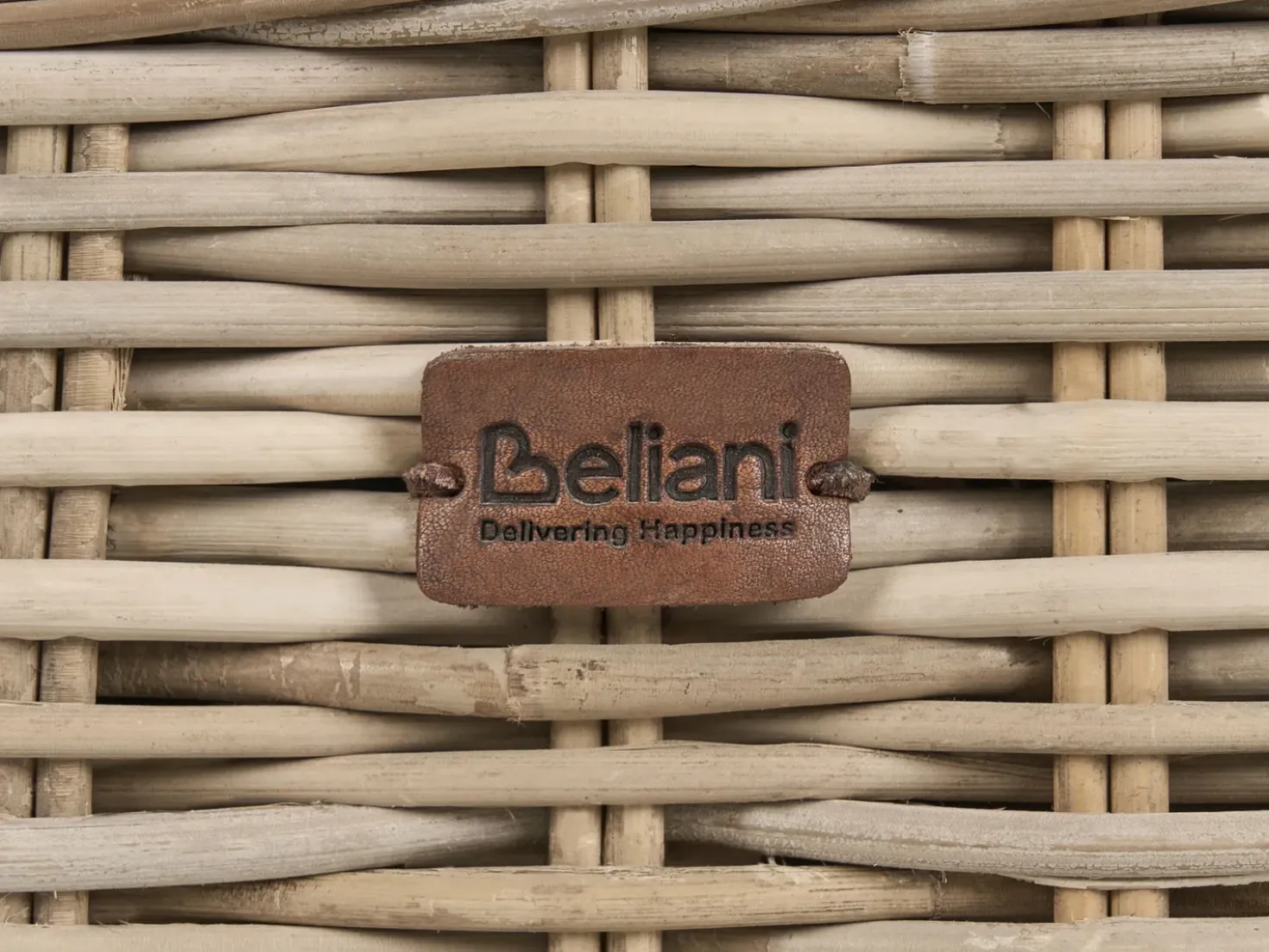 Ottomana da giardino SUSUA 140 cm Rattan Naturale