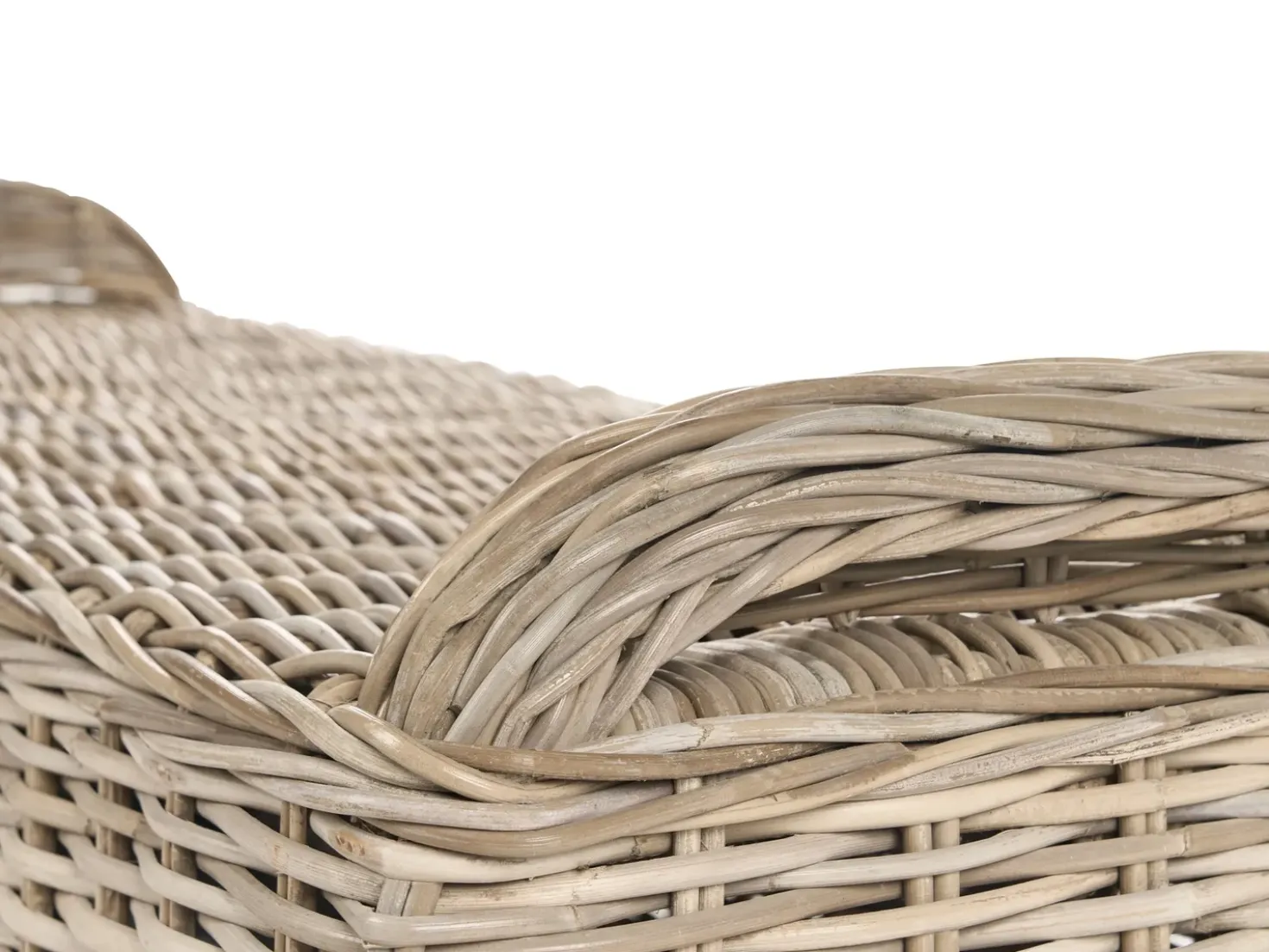 Ottomana da giardino SUSUA 140 cm Rattan Naturale
