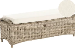 Ottomana da giardino SUSUA 140 cm Rattan Naturale