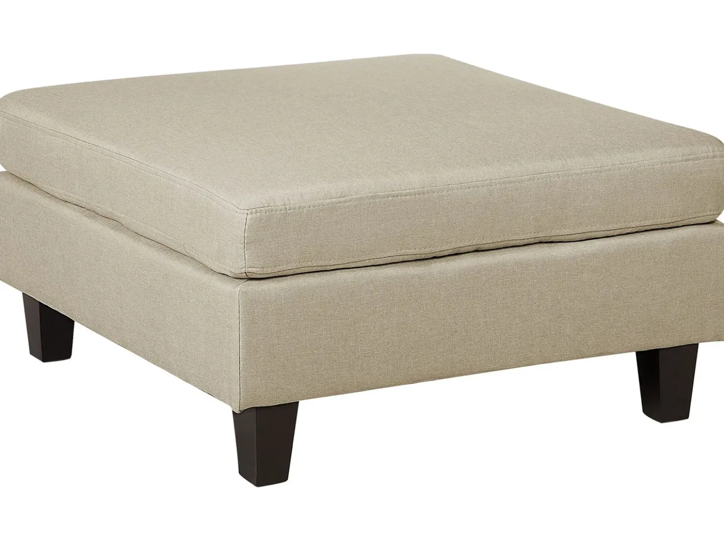 Ottomana FEVIK Tessuto Beige