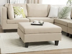 Ottomana FEVIK Tessuto Beige