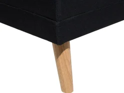 Ottomana FLORLI Tessuto Nero
