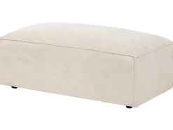 Ottomana HELLNAR Velluto Beige chiaro