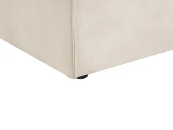 Ottomana HELLNAR Velluto Beige chiaro