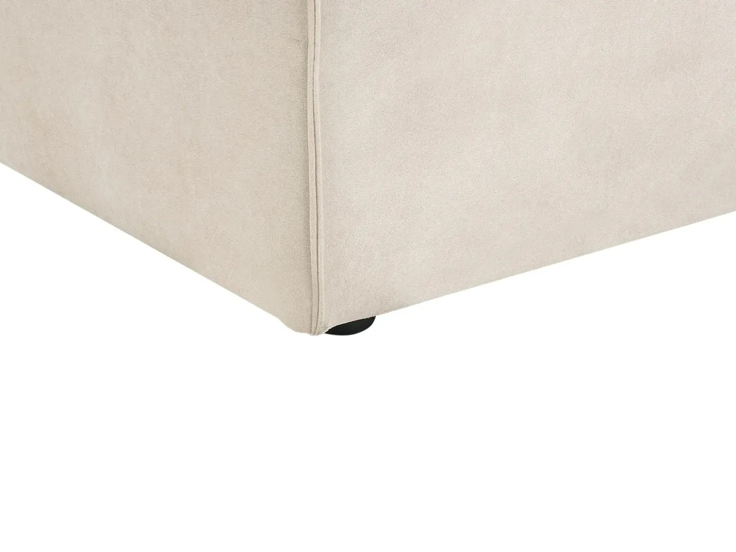 Ottomana HELLNAR Velluto Beige chiaro