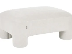 Ottomana HOGBO Tessuto Bianco