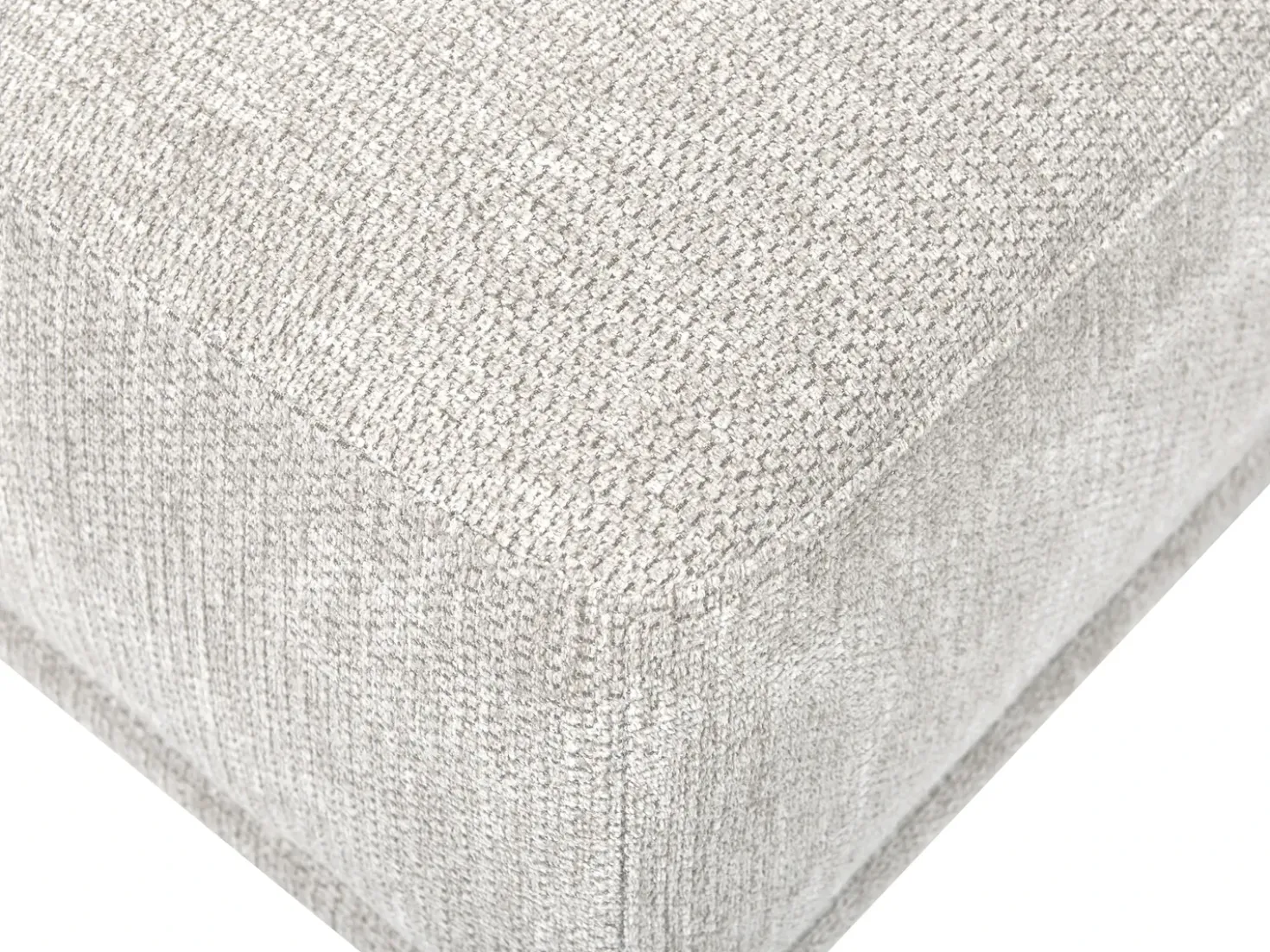Ottomana HOLT Tessuto Grigio chiaro