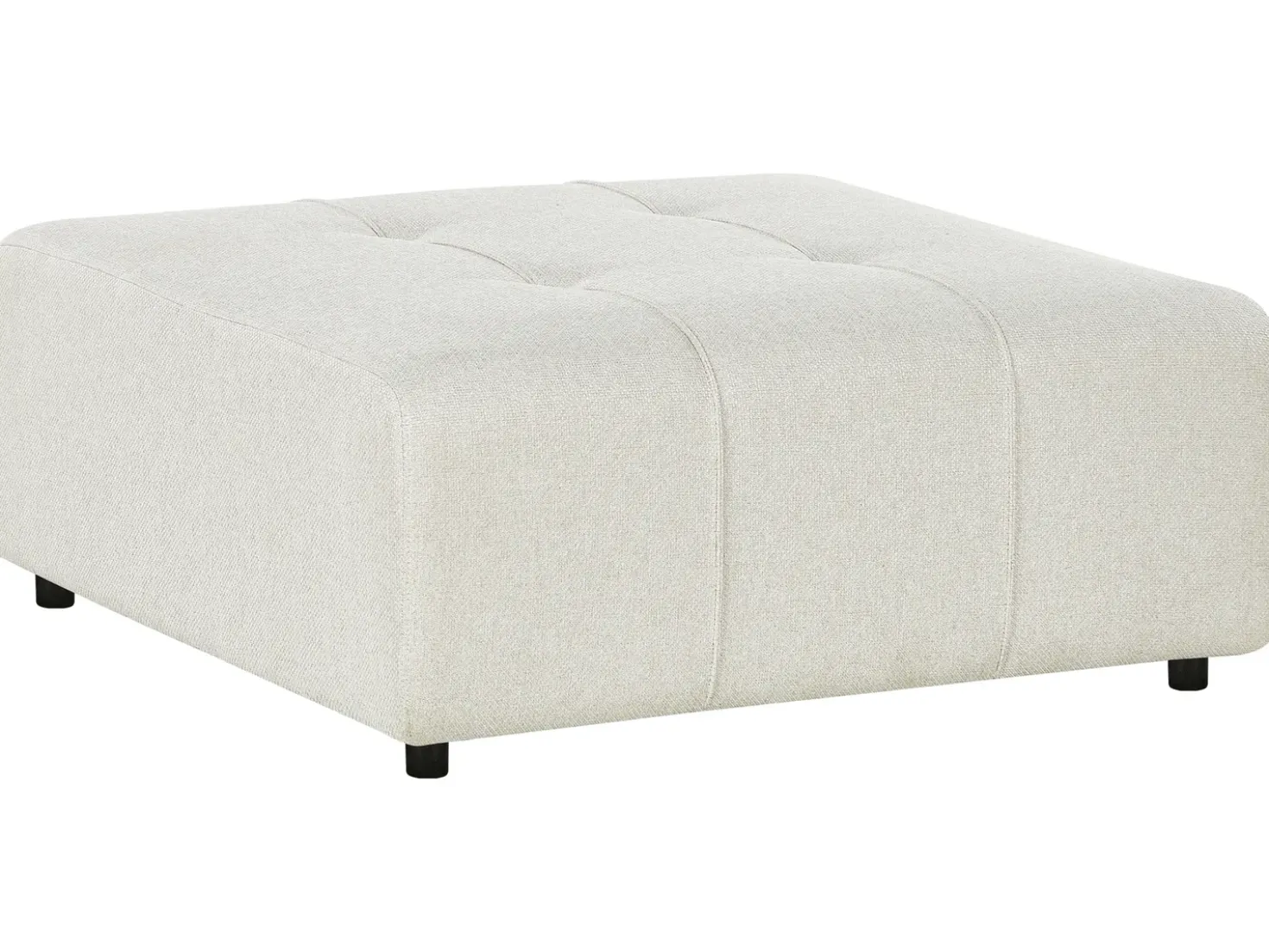 Ottomana INNVIK Tessuto Beige chiaro