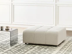Ottomana INNVIK Tessuto Beige chiaro