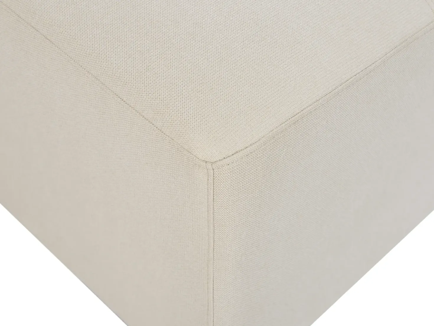 Ottomana KOHLO Tessuto Beige chiaro