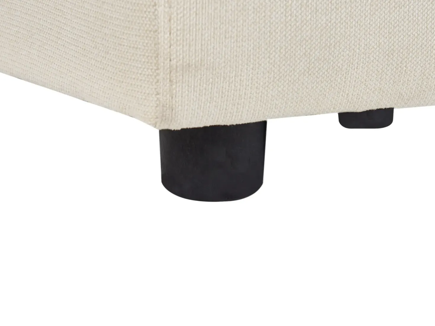 Ottomana KOHLO Tessuto Beige chiaro