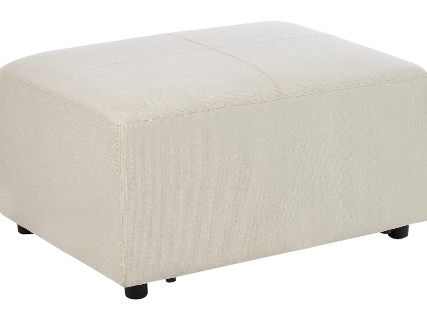 Ottomana KOHLO Tessuto Beige chiaro