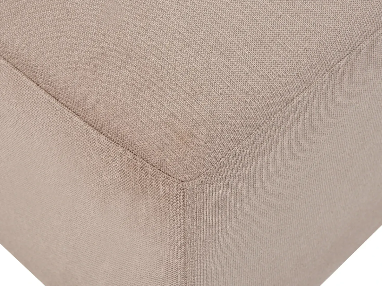 Ottomana KOHLO Tessuto Tortora