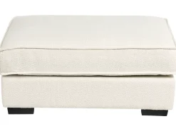 Ottomana KOLDING Bouclé Beige chiaro