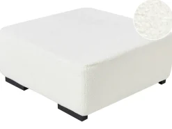 Ottomana LUNGO Bouclé Bianco