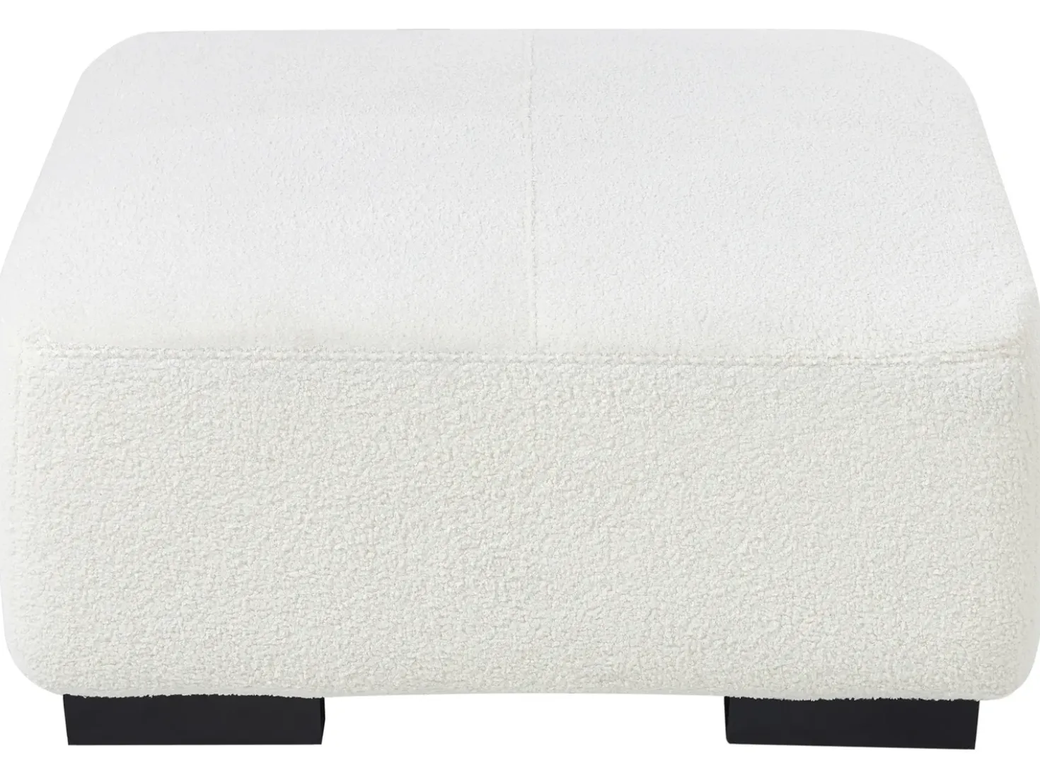 Ottomana LUNGO Bouclé Bianco