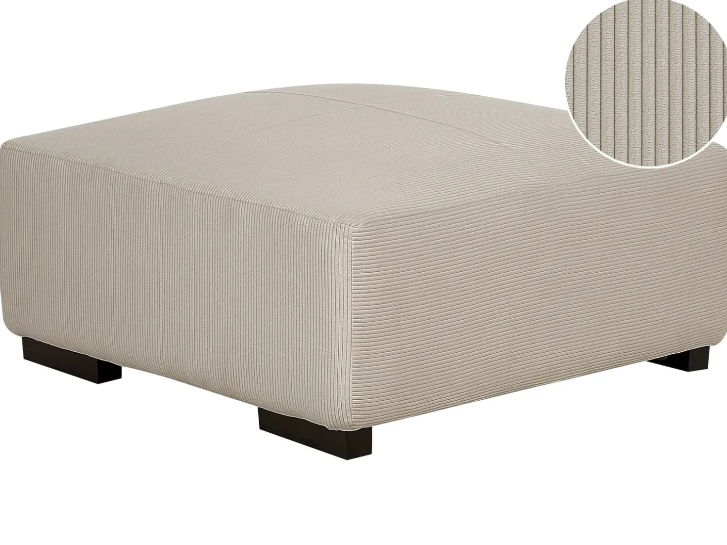 Ottomana LUNGO Velluto a coste Beige