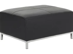 Ottomana OSLO Pelle naturale Nero