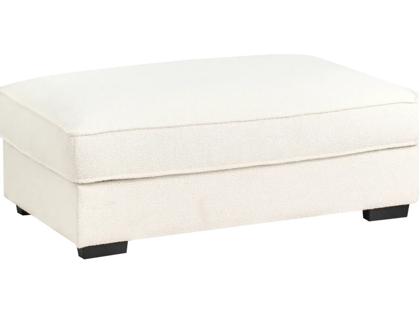 Ottomana RENDERS Bouclé Bianco sporco