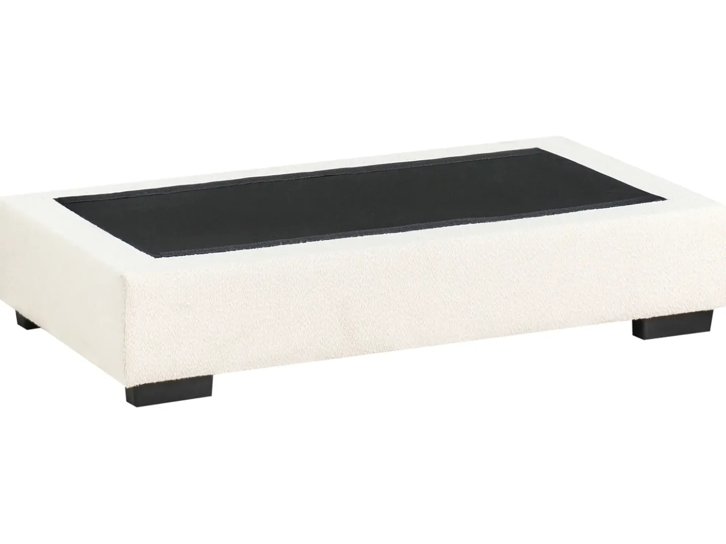 Ottomana RENDERS Bouclé Bianco sporco