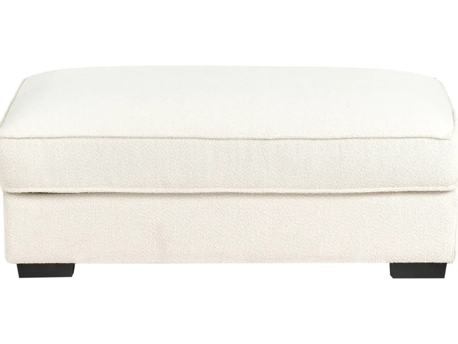 Ottomana RENDERS Bouclé Bianco sporco