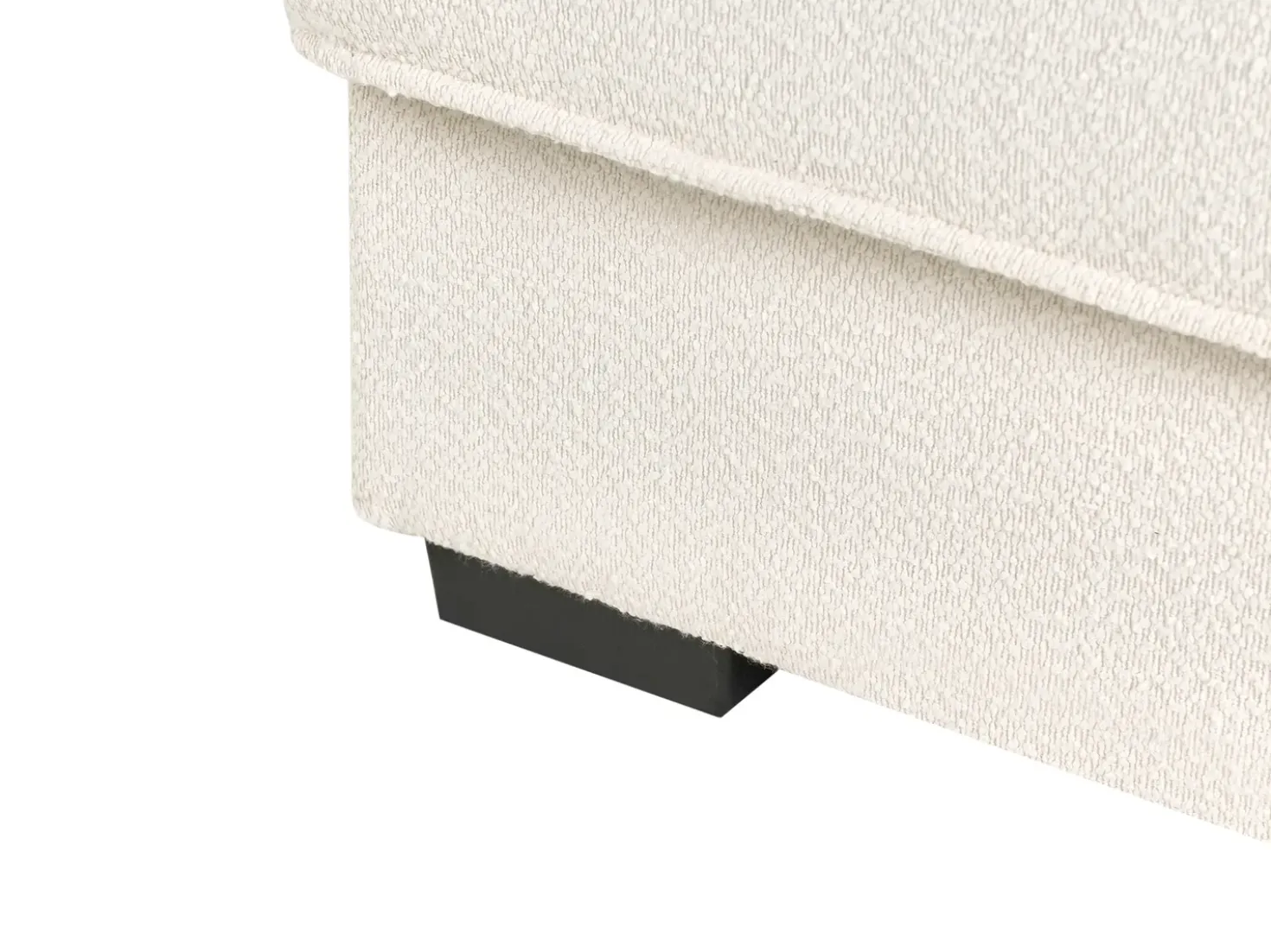 Ottomana RENDERS Bouclé Bianco sporco