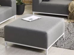 Ottomana ROVIGO Tessuto Grigio