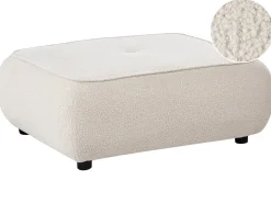 Ottomana SALLA Bouclé Bianco sporco