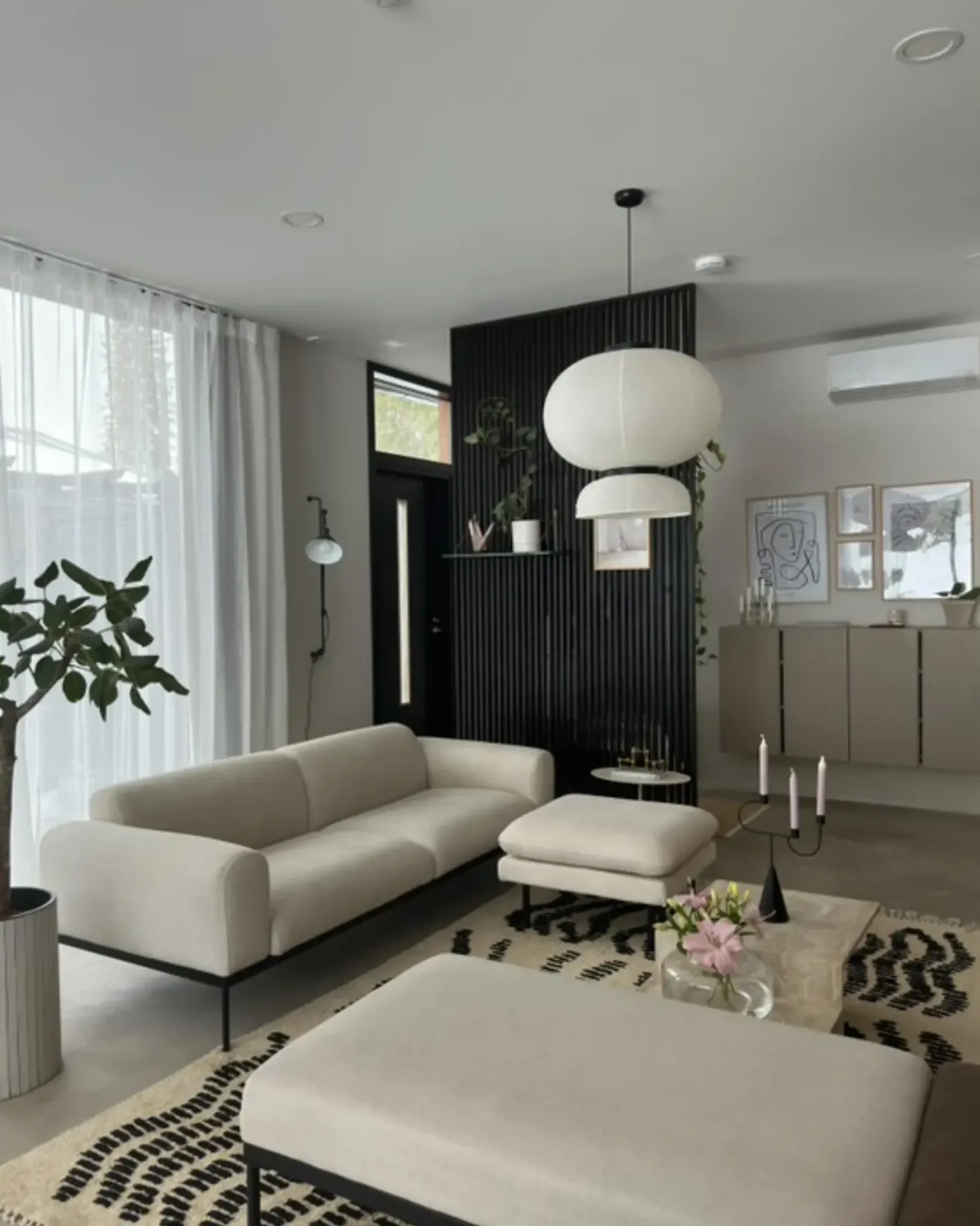 Ottomana VINTERBRO Tessuto Beige chiaro