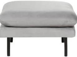 Ottomana VINTERBRO Velluto Grigio