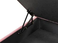 Ottomano contenitore ABERDEEN Velluto Rosa