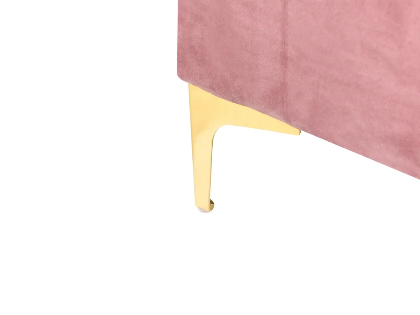 Ottomano contenitore ABERDEEN Velluto Rosa