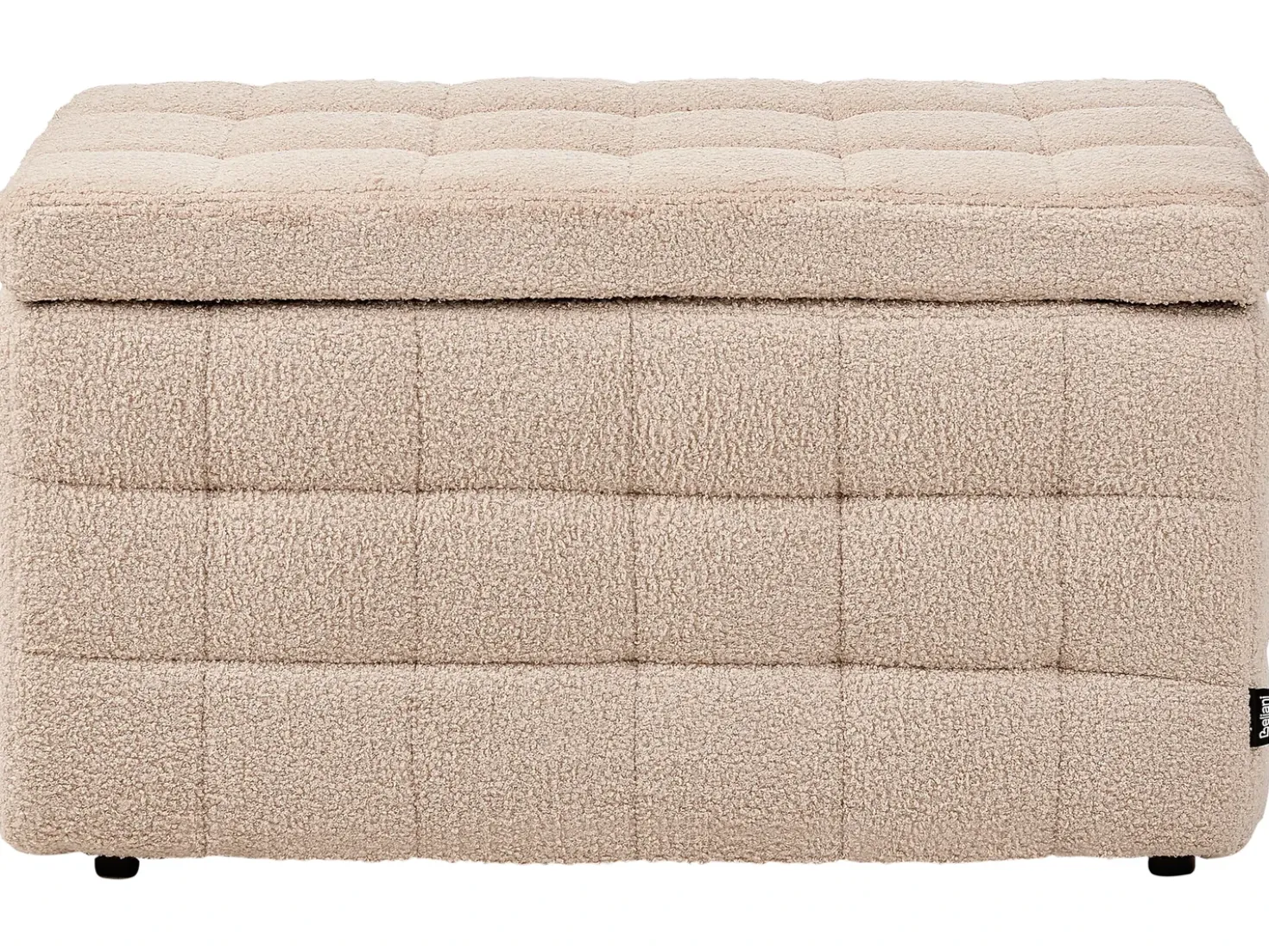 Ottomano contenitore MICHIGAN Bouclé Beige