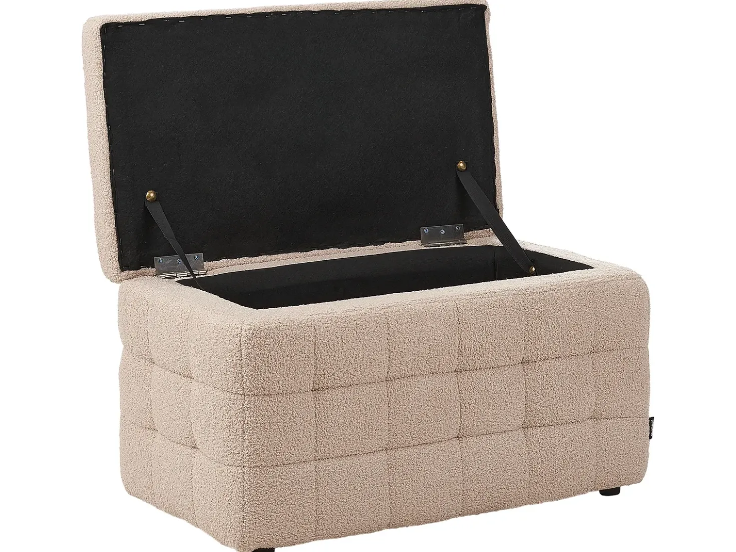 Ottomano contenitore MICHIGAN Bouclé Beige