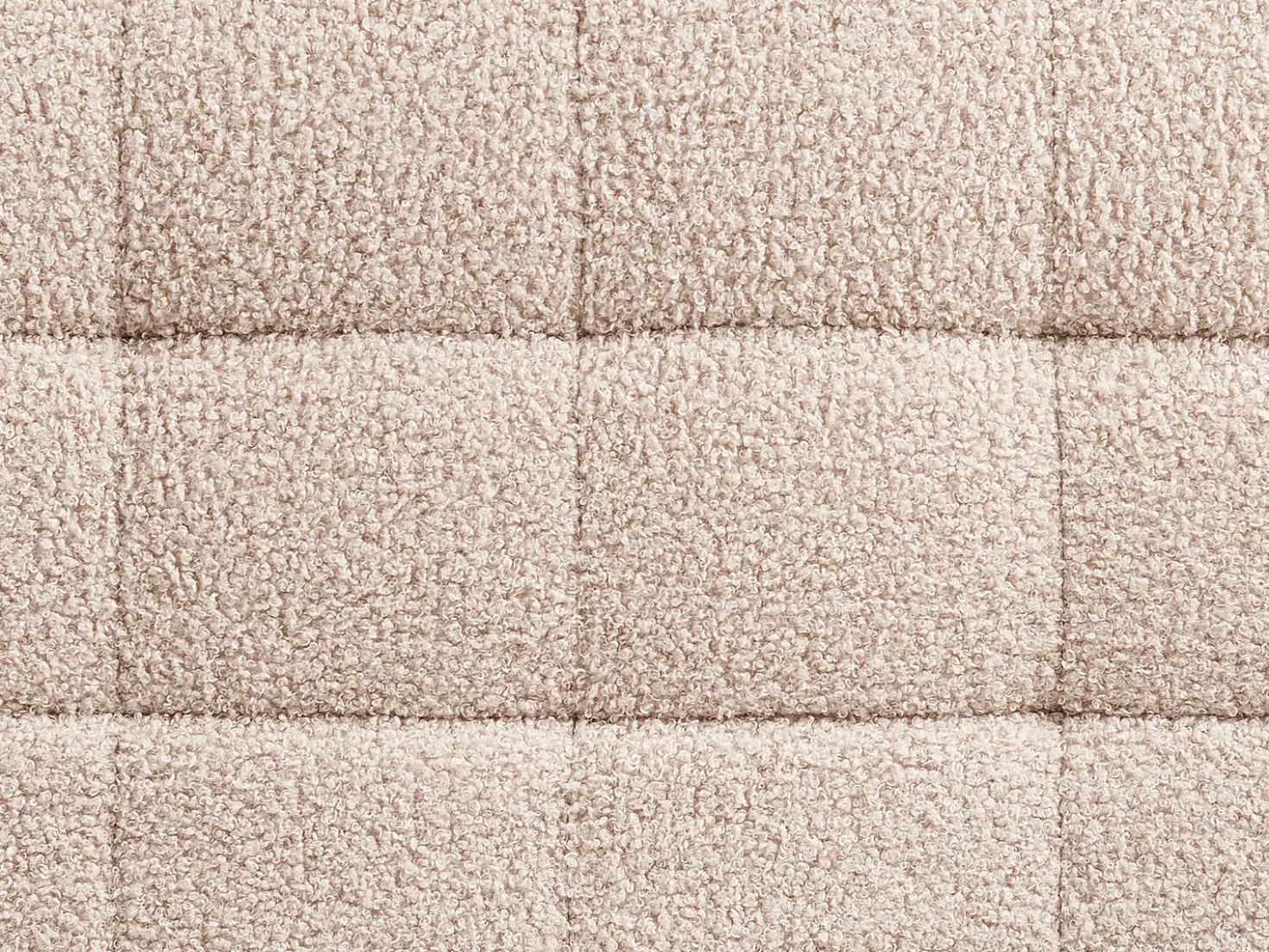 Ottomano contenitore MICHIGAN Bouclé Beige