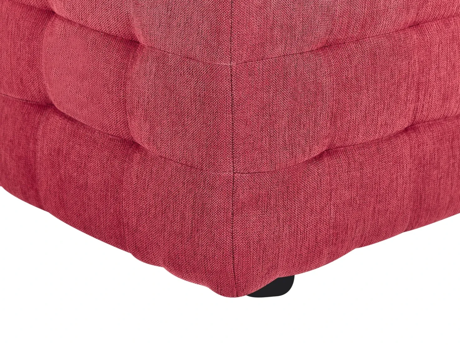 Ottomano contenitore MICHIGAN Tessuto Rosso