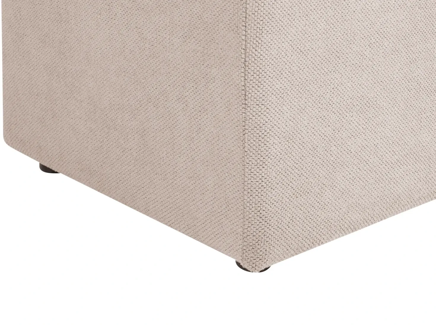 Ottomano contenitore OREM Tessuto Beige