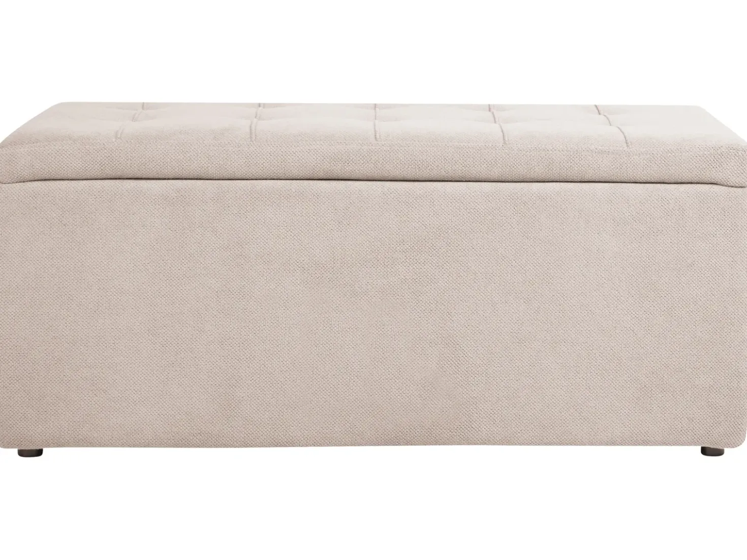 Ottomano contenitore OREM Tessuto Beige