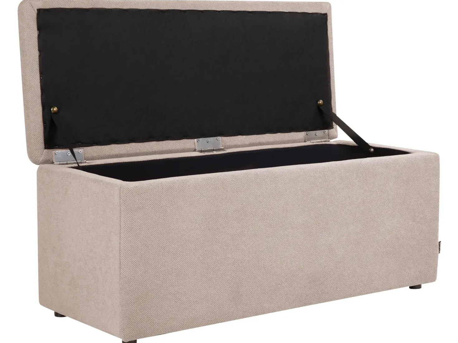 Ottomano contenitore OREM Tessuto Beige