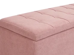 Ottomano contenitore OREM Tessuto Rosa