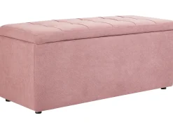 Ottomano contenitore OREM Tessuto Rosa