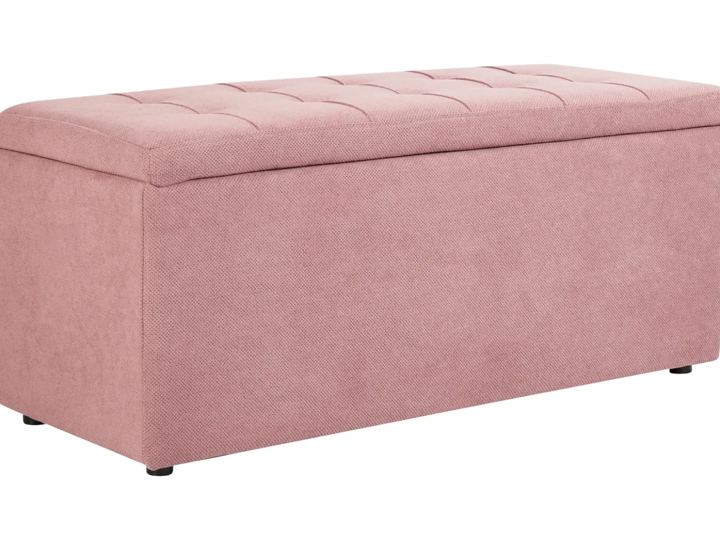Ottomano contenitore OREM Tessuto Rosa