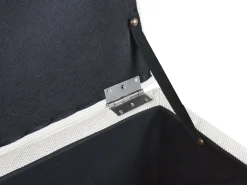 Ottomano contenitore OREM Tessuto Bianco sporco