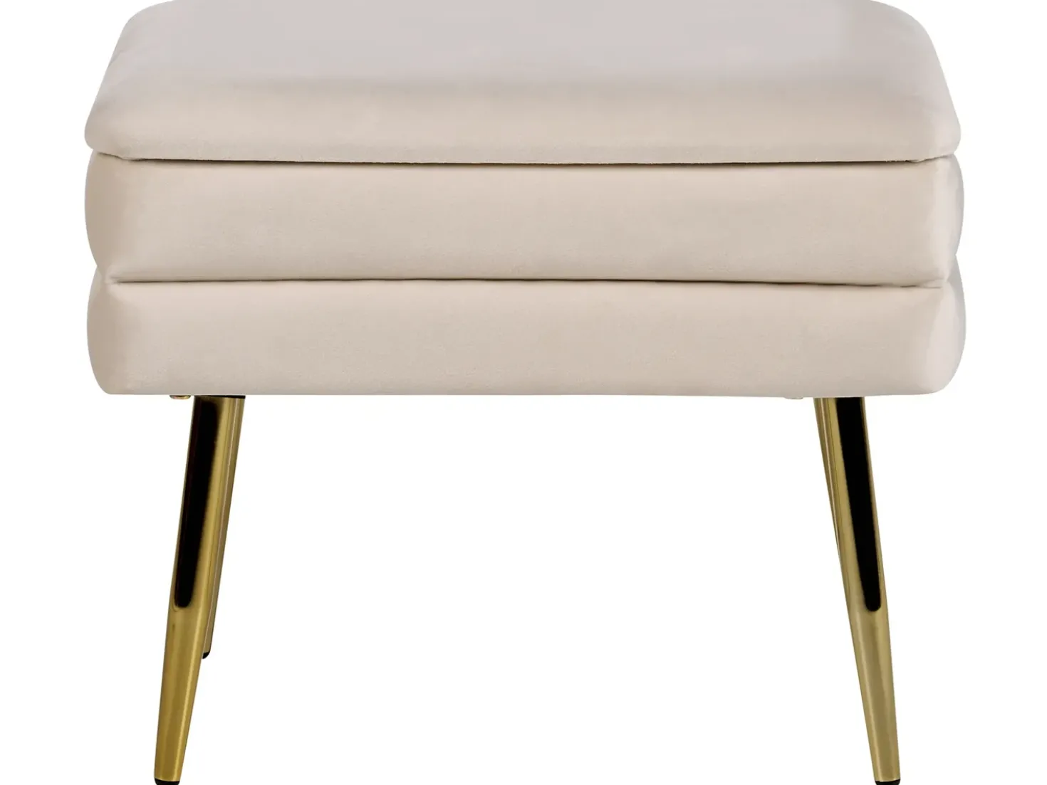 Panca contenitore imbottita ODESSA Velluto Beige