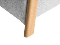 Panca contenitore imbottita EDLAND Tessuto Grigio chiaro