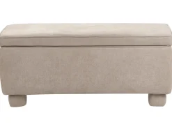 Panca contenitore imbottita ITHACA Tessuto Beige