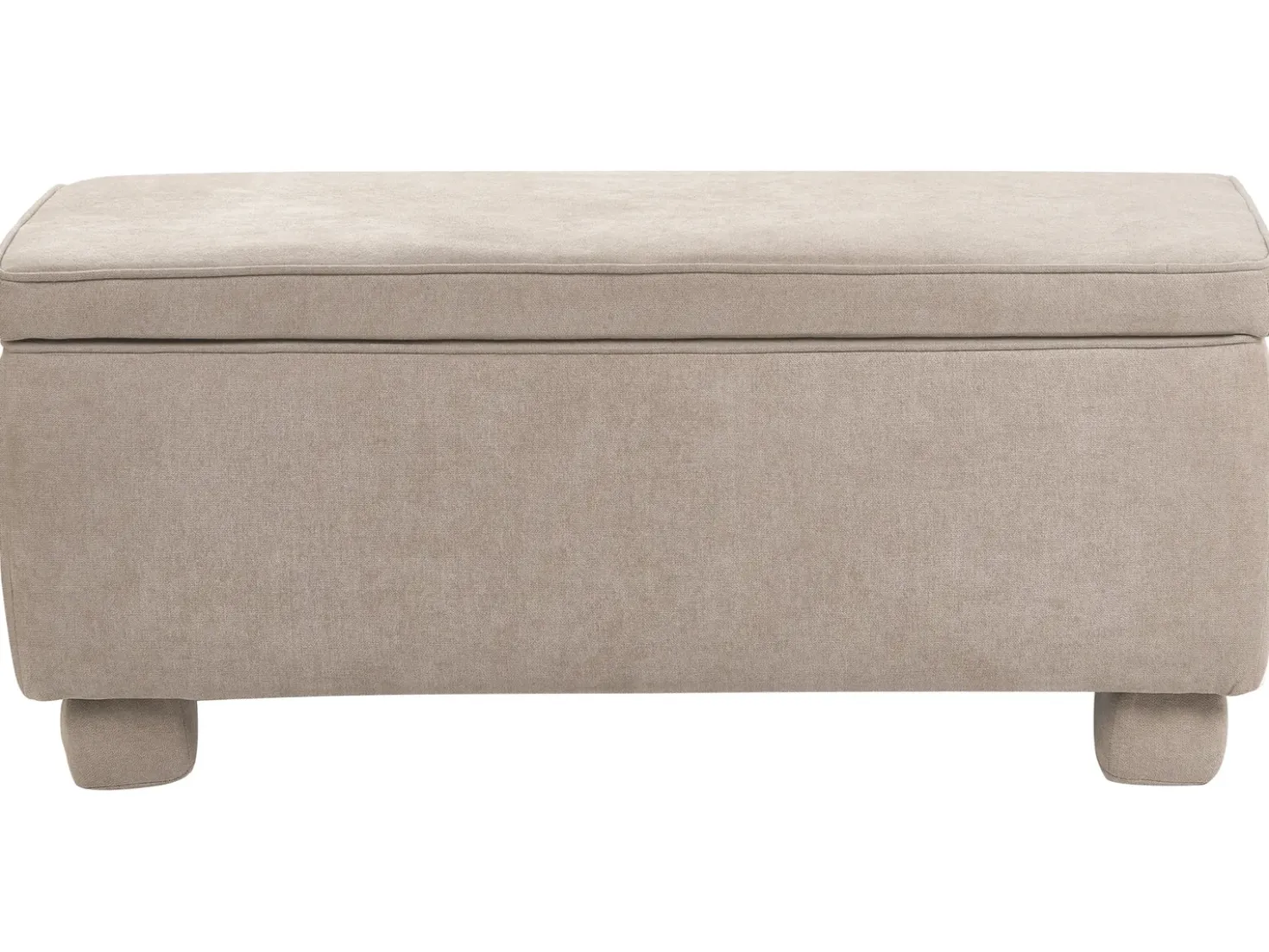 Panca contenitore imbottita ITHACA Tessuto Beige