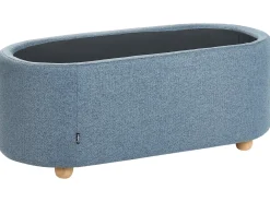 Panca contenitore imbottita HAYWARD Tessuto 98 cm 44 cm Blu