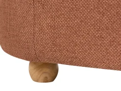 Panca contenitore imbottita HAYWARD Tessuto 98 cm 44 cm Marrone dorato