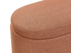 Panca contenitore imbottita HAYWARD Tessuto 98 cm 44 cm Marrone dorato